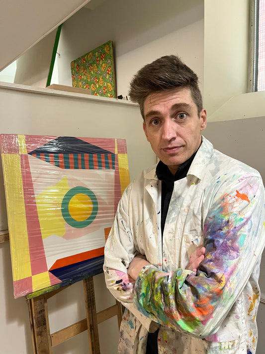 Welcoming Abstract painter Jordan Dolman to the Flick the Switch Parkdale studios