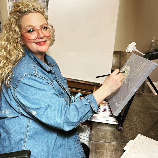 Manon C Roy starts a new cloud painting