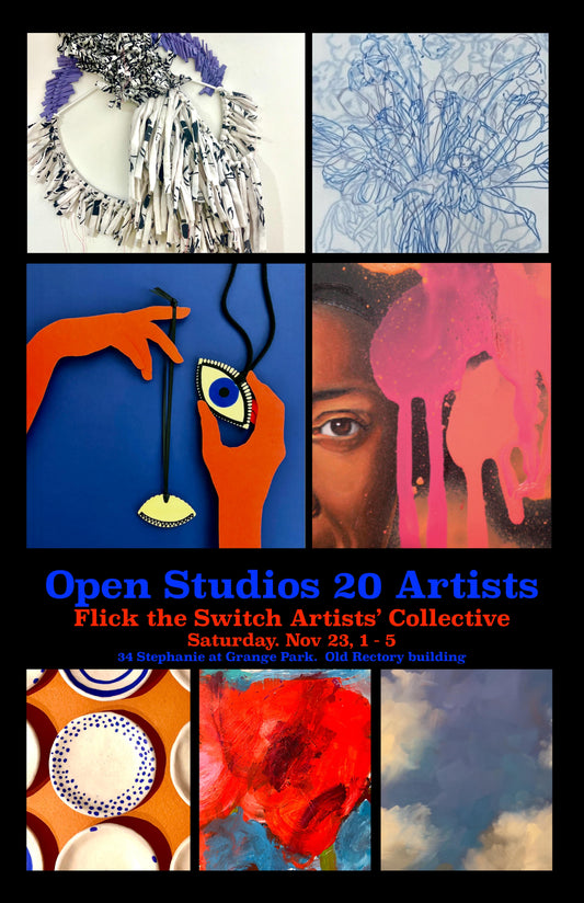 Flick the Switch Art Open Studio Sat Nov 23rd 1 - 5 pm
