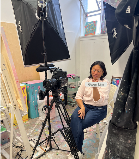 Fun Videoing Flick ArtShop artists. Thanks Gwen Lim of Motion and Stills Inc