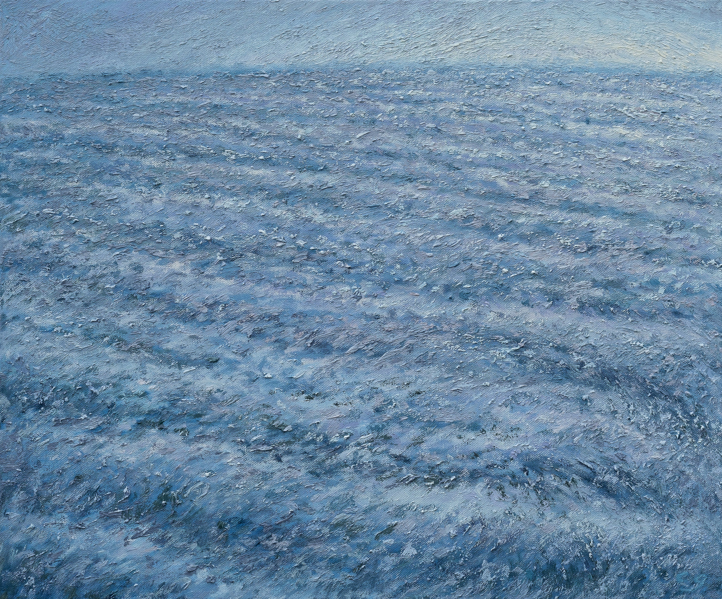 Soft waves in blue and silver by Curt Gaudon