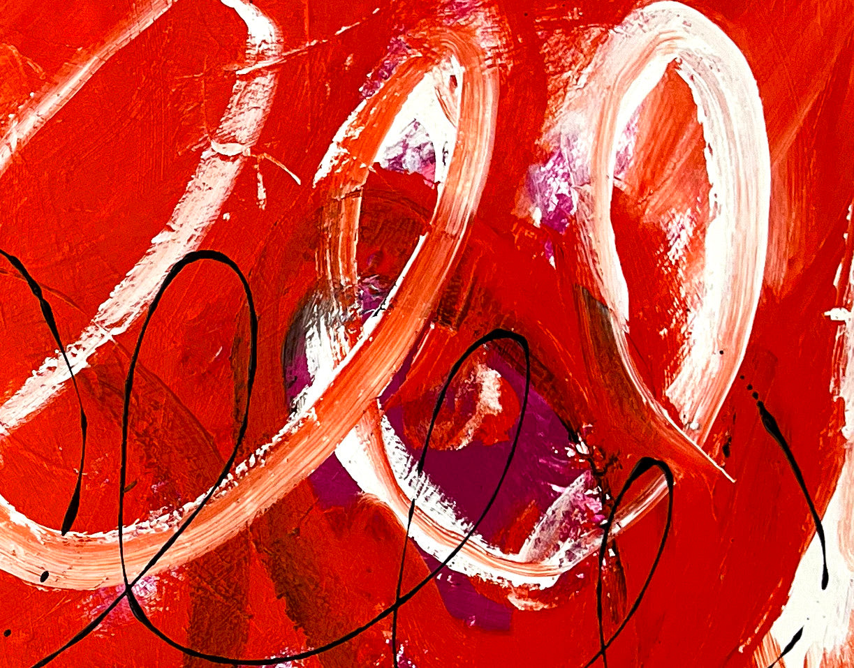 Filligree on Red by Susan N Stewart