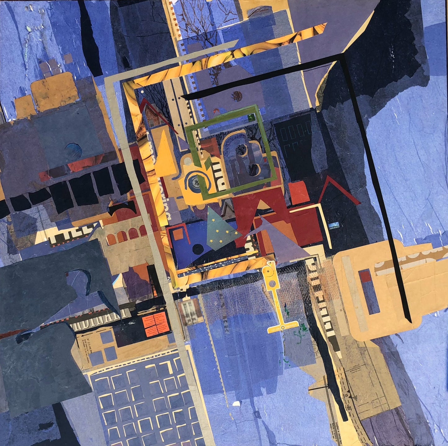 Big Blue Grid by Beverley Daniels