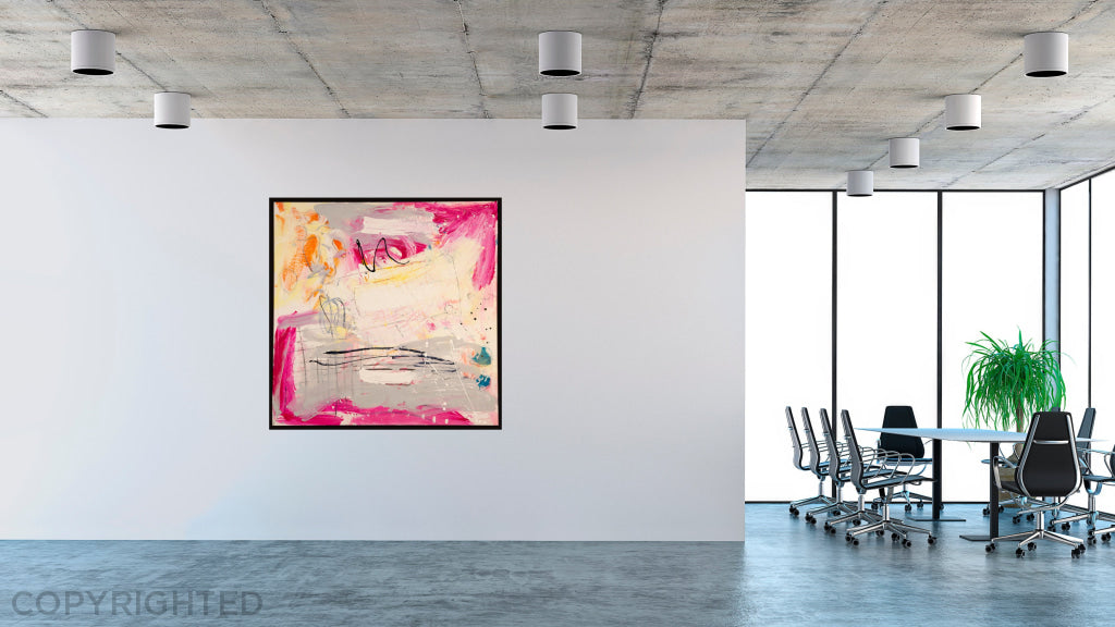 Summer Breeze Humming Pink Art