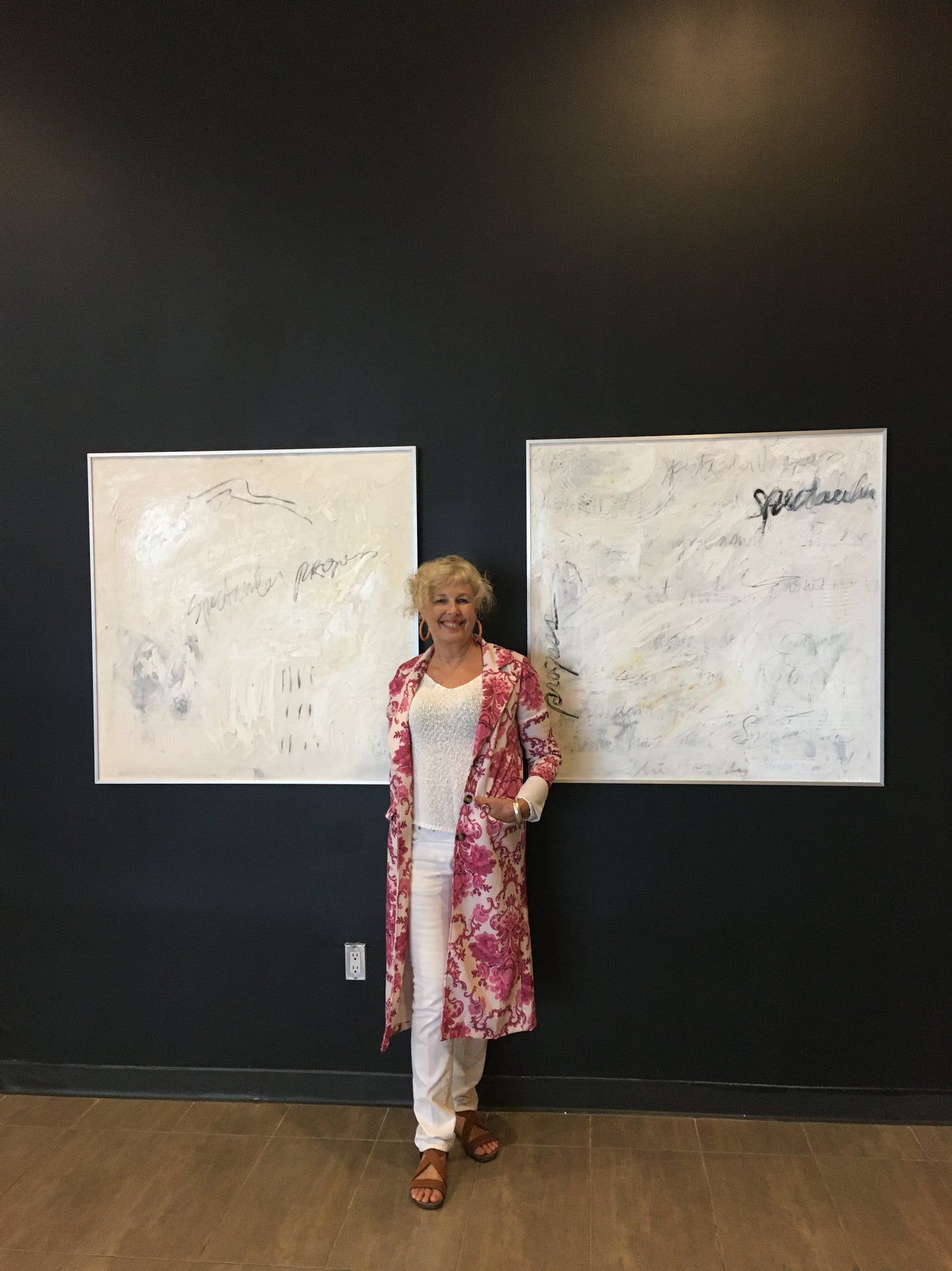 Spectacular Progress 2 by Susan N Stewart. 42" x 42"