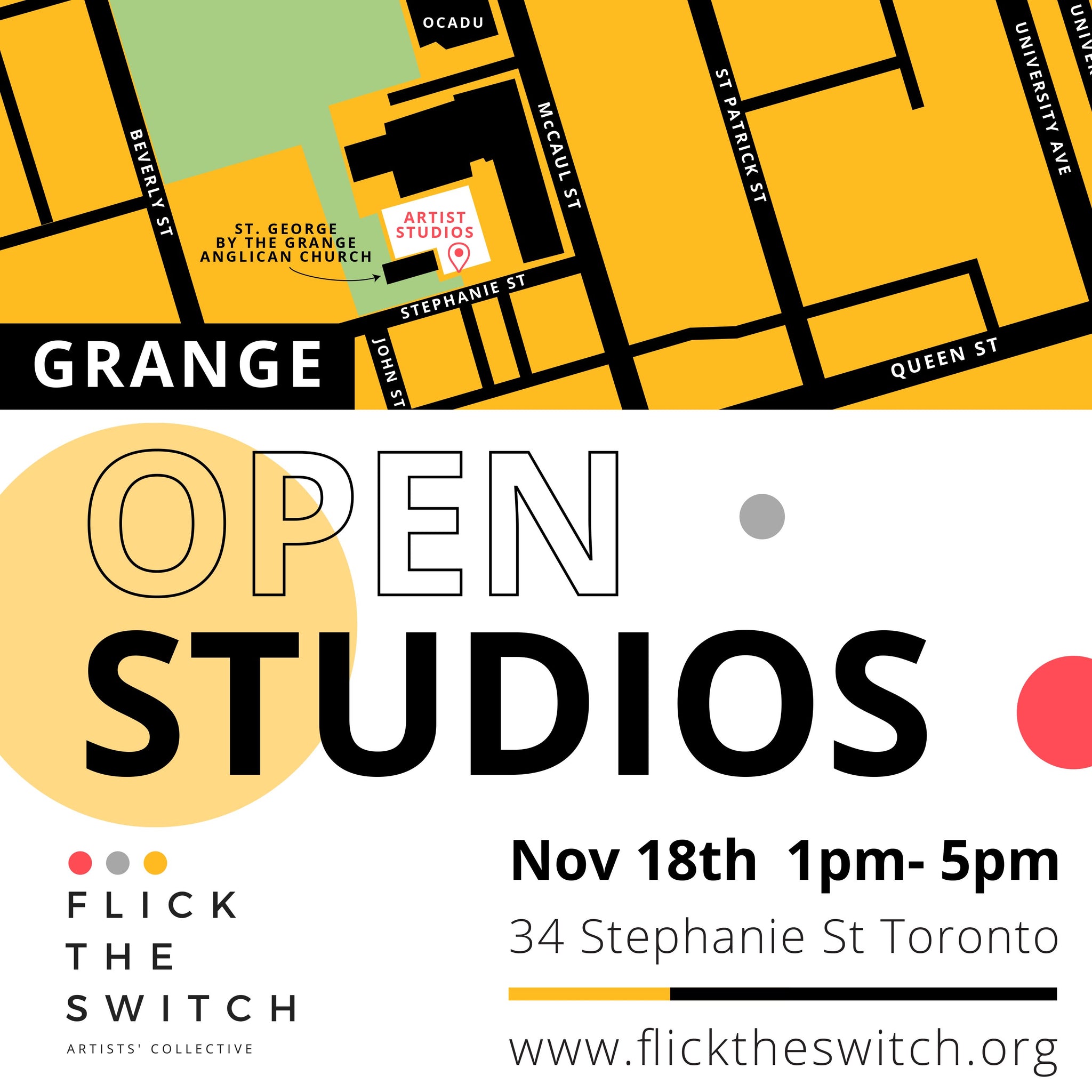 Open Studio at Grange Sat Nov 18th 1 - 5 pm. SAVE THE DATE