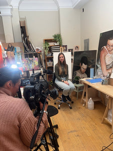 Fun filming Flick ARTSHOP artists in their studios.