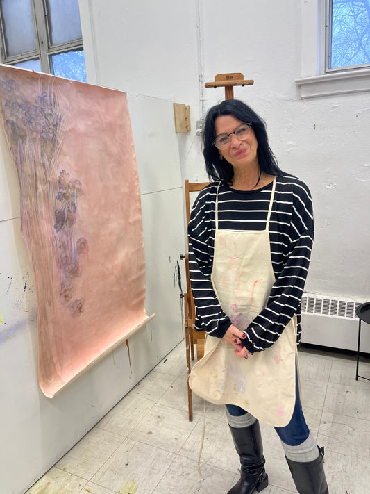 Artist Mishel Schwartz is raring to make art in her beautiful, sunny studio in Parkdale