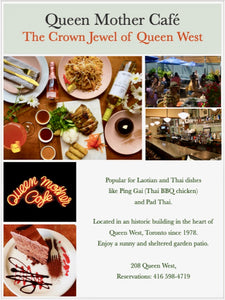 Queen Mother Café $50 gift certificate draw at the 'Shadow to Light' Opening