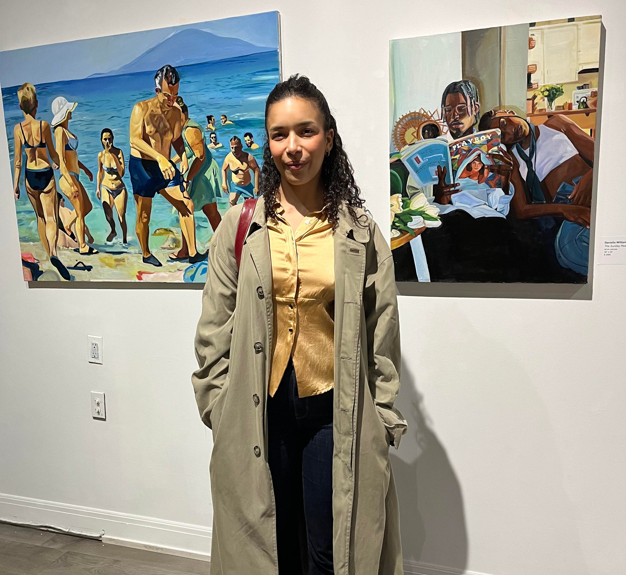 Daniella's figurative work is a "MUST SEE UP CLOSE"