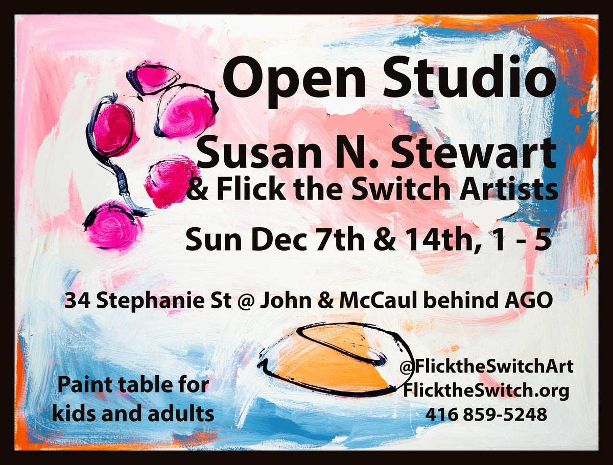 🔥 BACK BY VERY POPULAR DEMAND 🔥  OPEN STUDIO – SUN DEC 7 + 14th 1 - 5