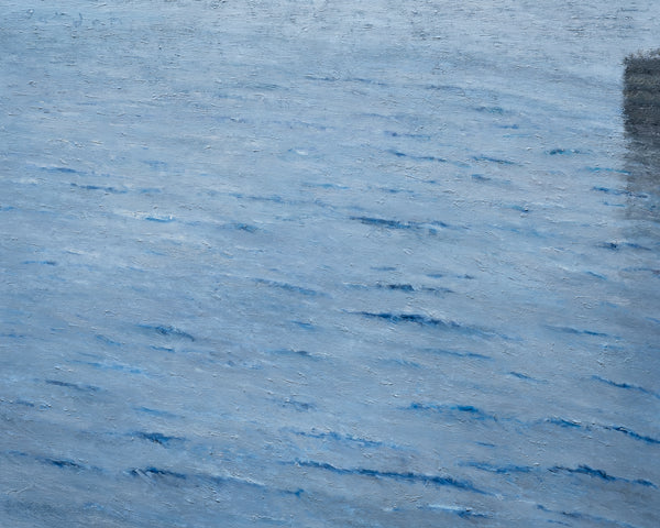 Ocean, waves in silver