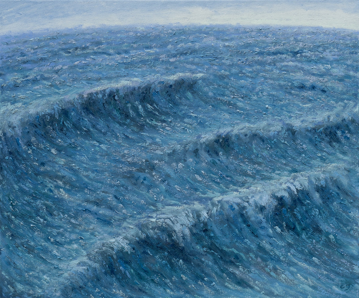 Shallow waves in blue and green