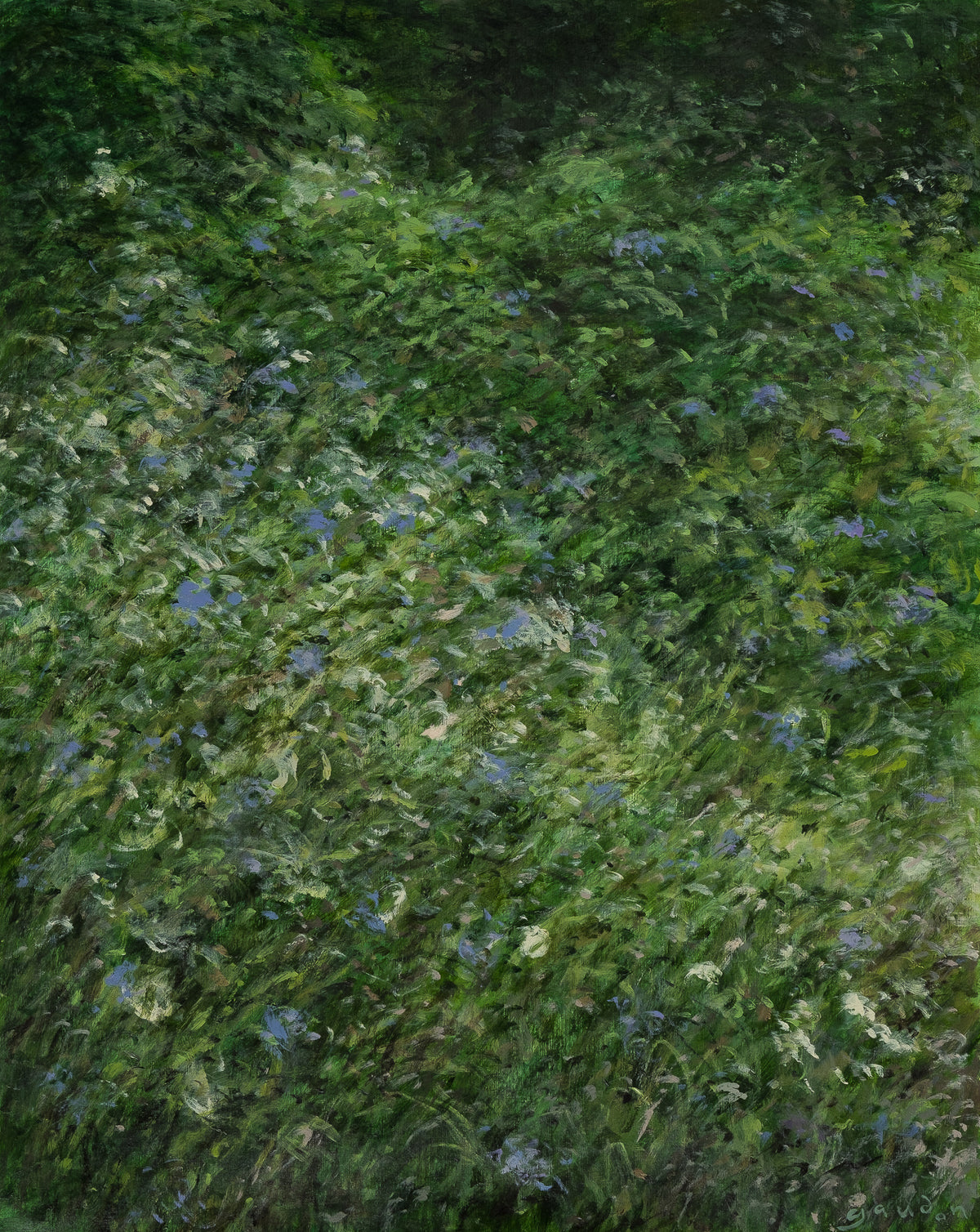 Wildflowers, shining wave