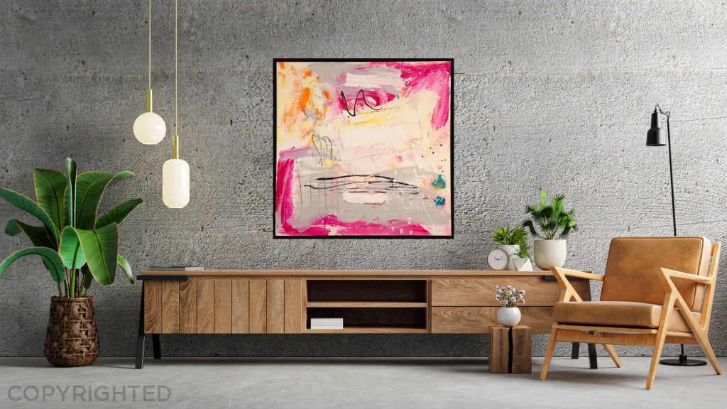 Summer Breeze Humming Pink Art