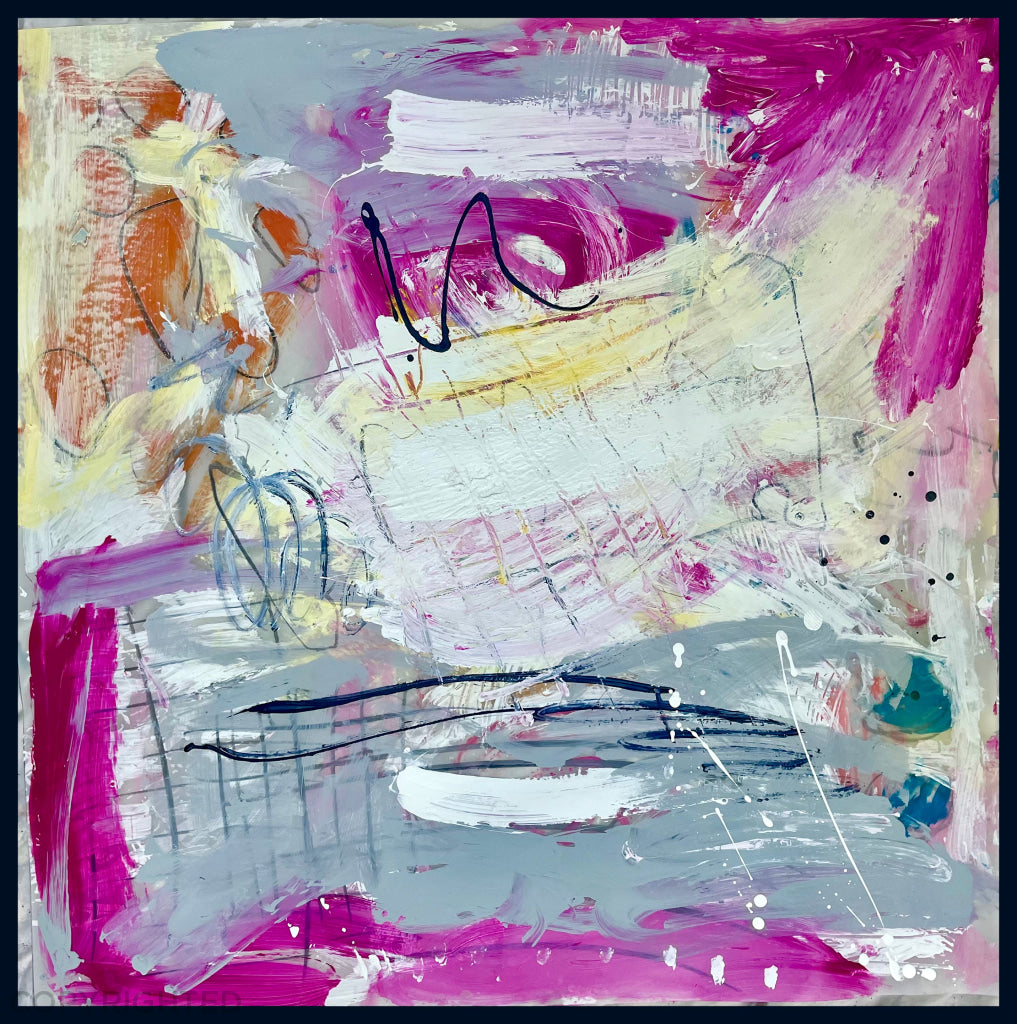 Summer Breeze Humming Pink Art