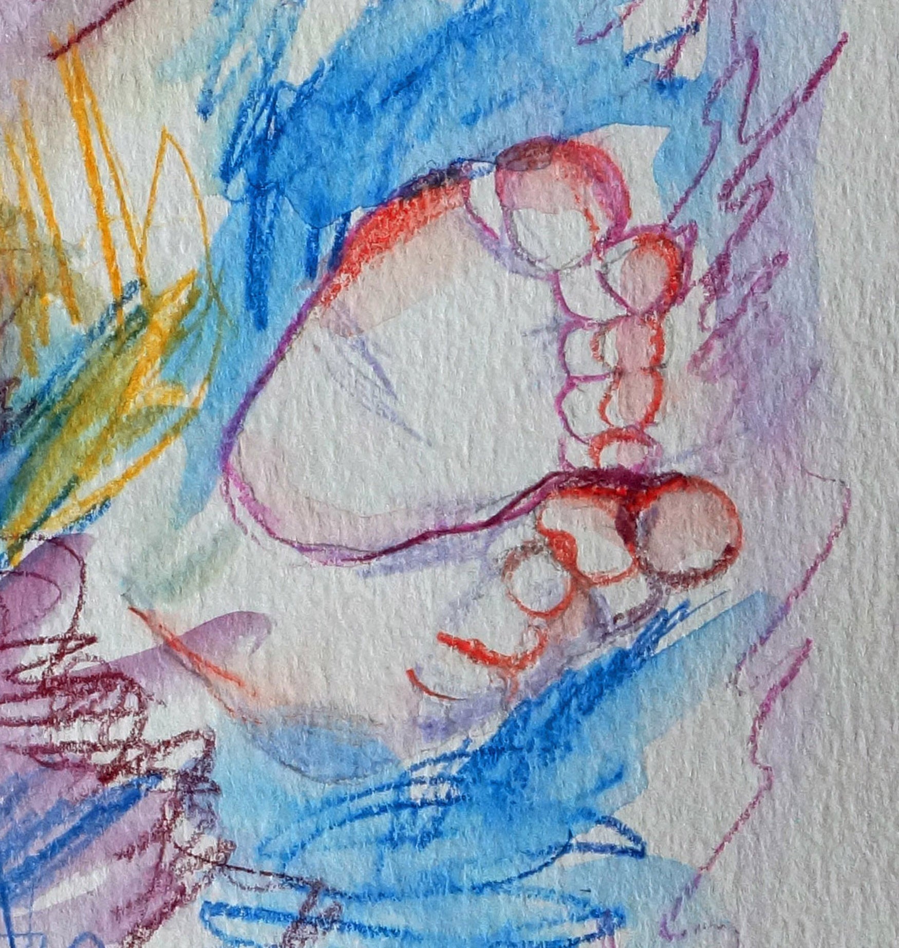 Baby with hands and feet