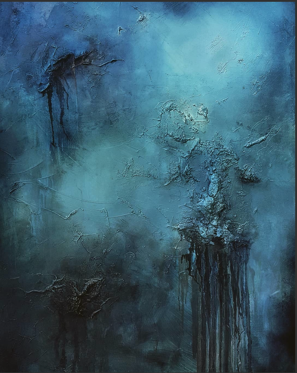 Aqua Noise 48 x 36"