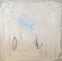 Spec White with Blue