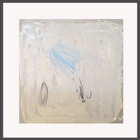 Spec White with Blue